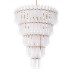 EICHHOLTZ CHANDELIER RODEO DRIVE XXL FROSTED GLASS BRUSHED BRASS FINISH