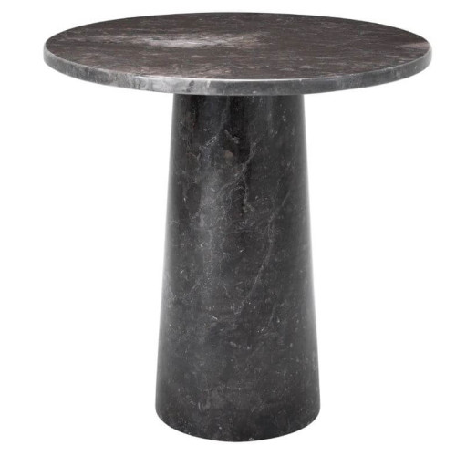 EICHHOLTZ SIDE TABLE TERRY  BLACK MARBLE