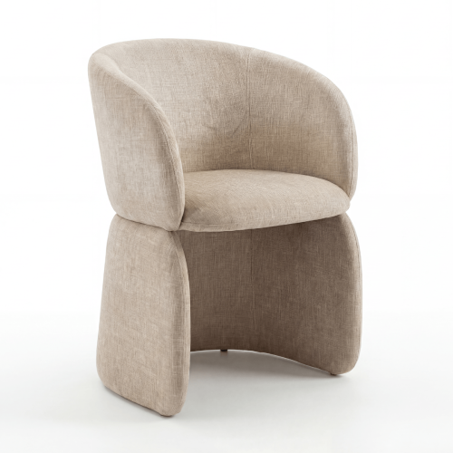DL Sorino SAMPLE dining chair light bouclé VOSS 23                    