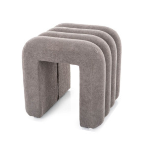 SI ITAKA GREY POUF