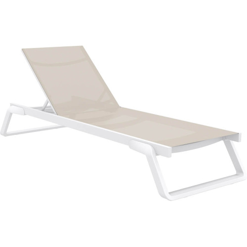 ST PICTOR TAUPE WHITE SUNBED   