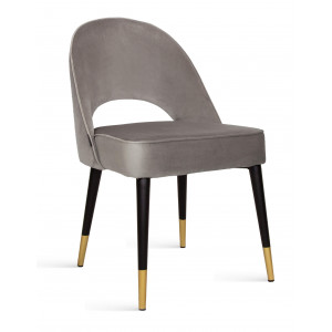 Kárpitozott sötét szürke design szék
